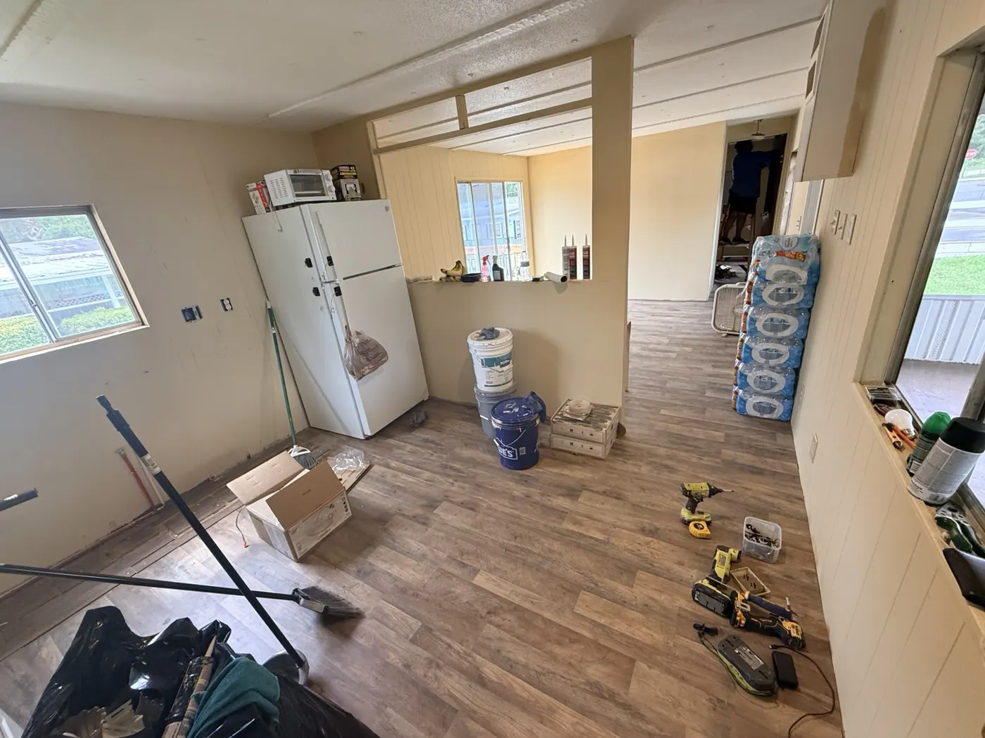 Interior renovation in progress