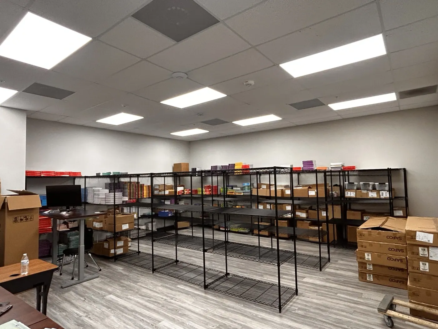 School Supply Room Shelving