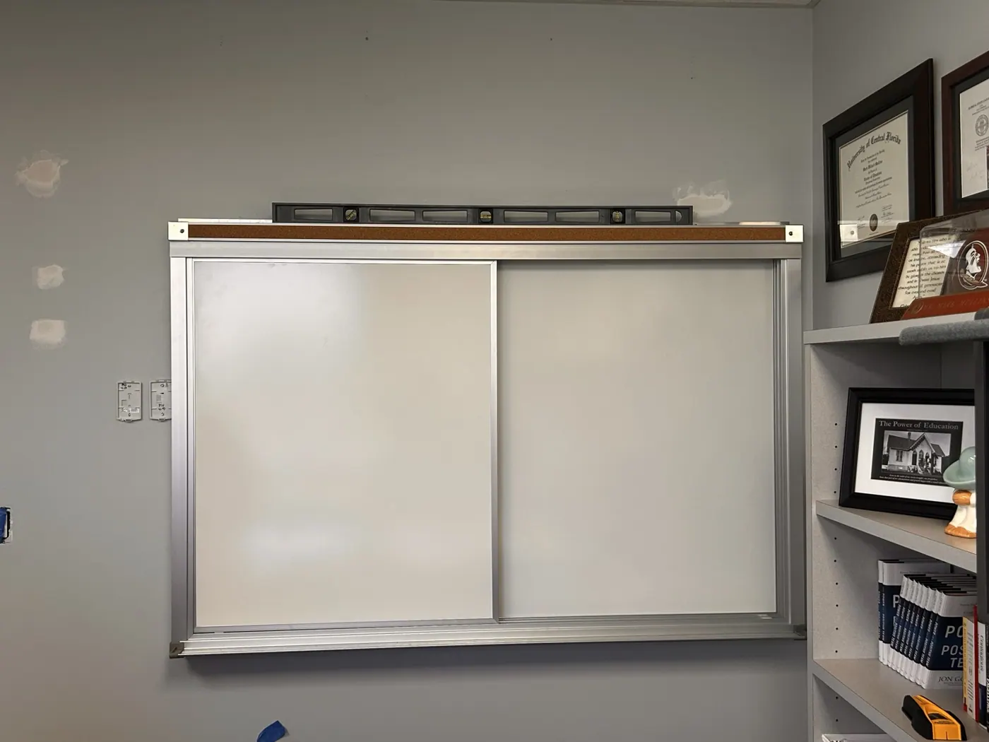 Sliding Whiteboard Installation