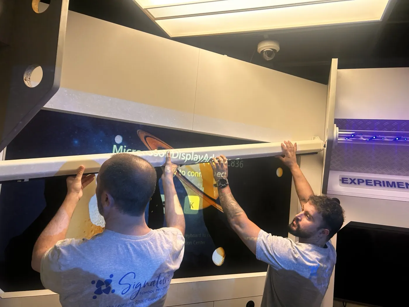 Interactive Display Installation in Progress
