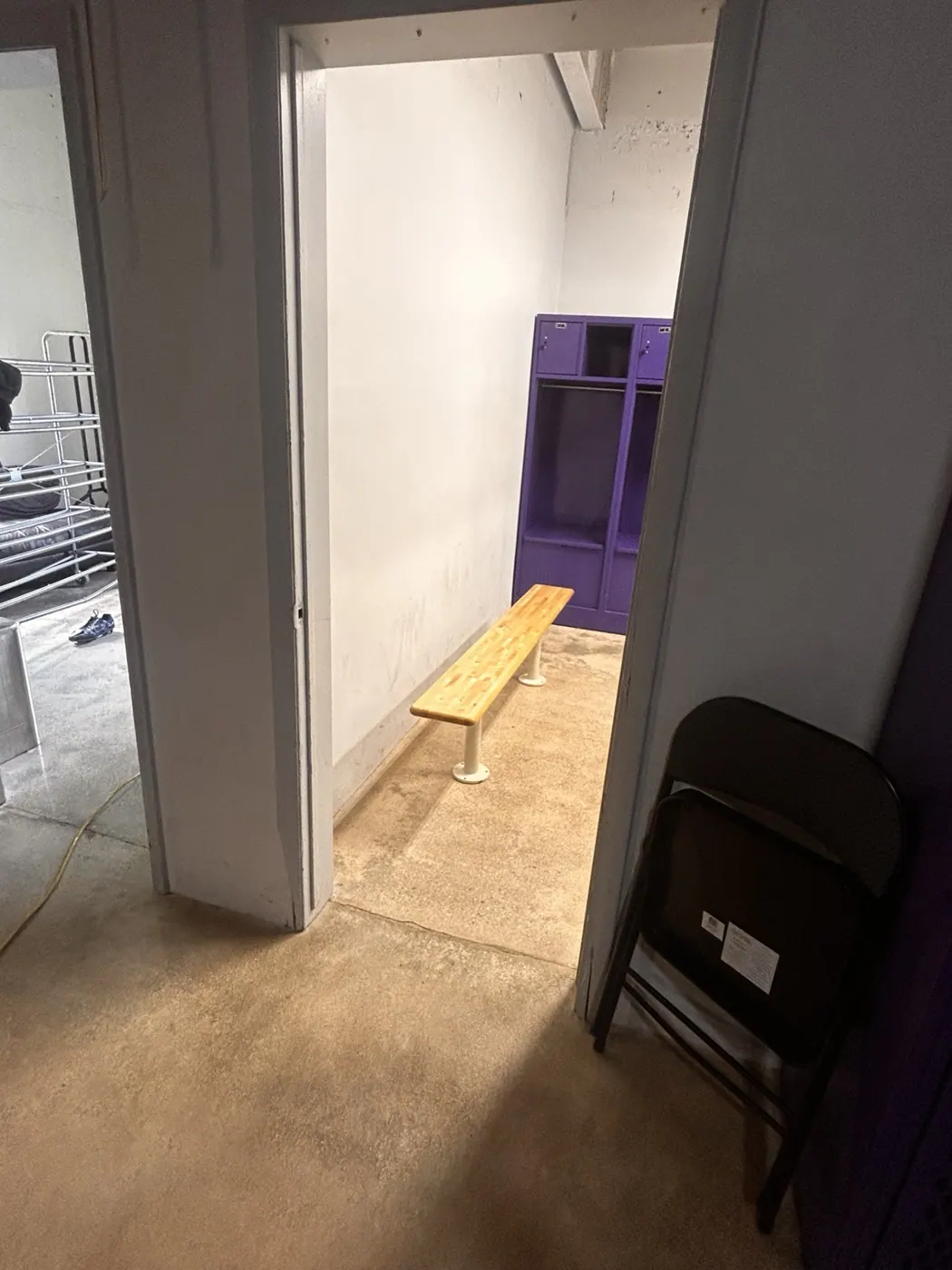 Locker Room Bench Installation