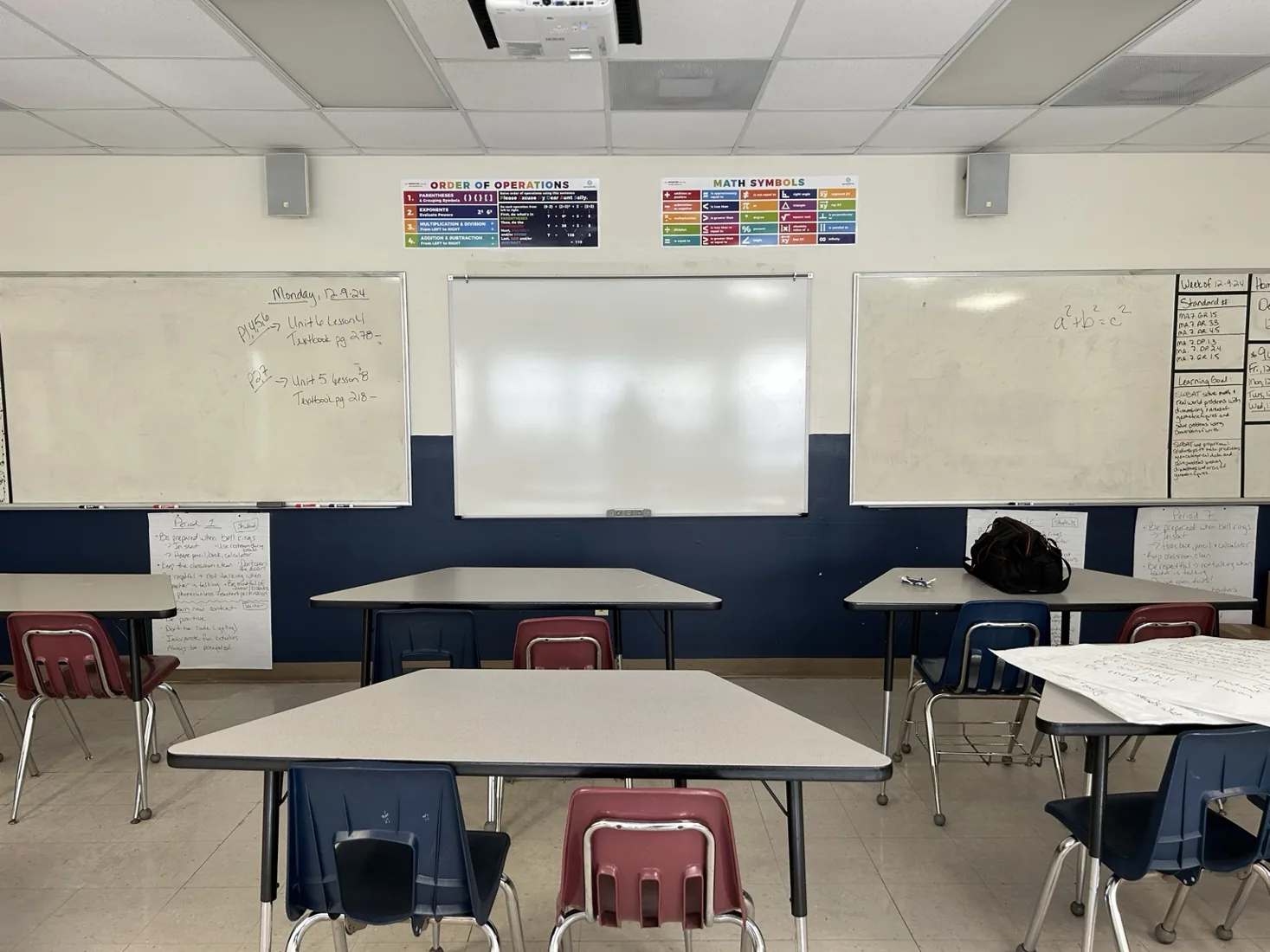 Classroom Whiteboard Installation
