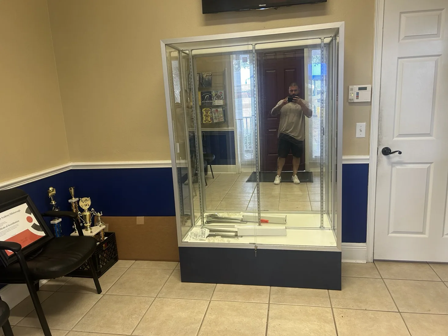 School Display Case Assembly