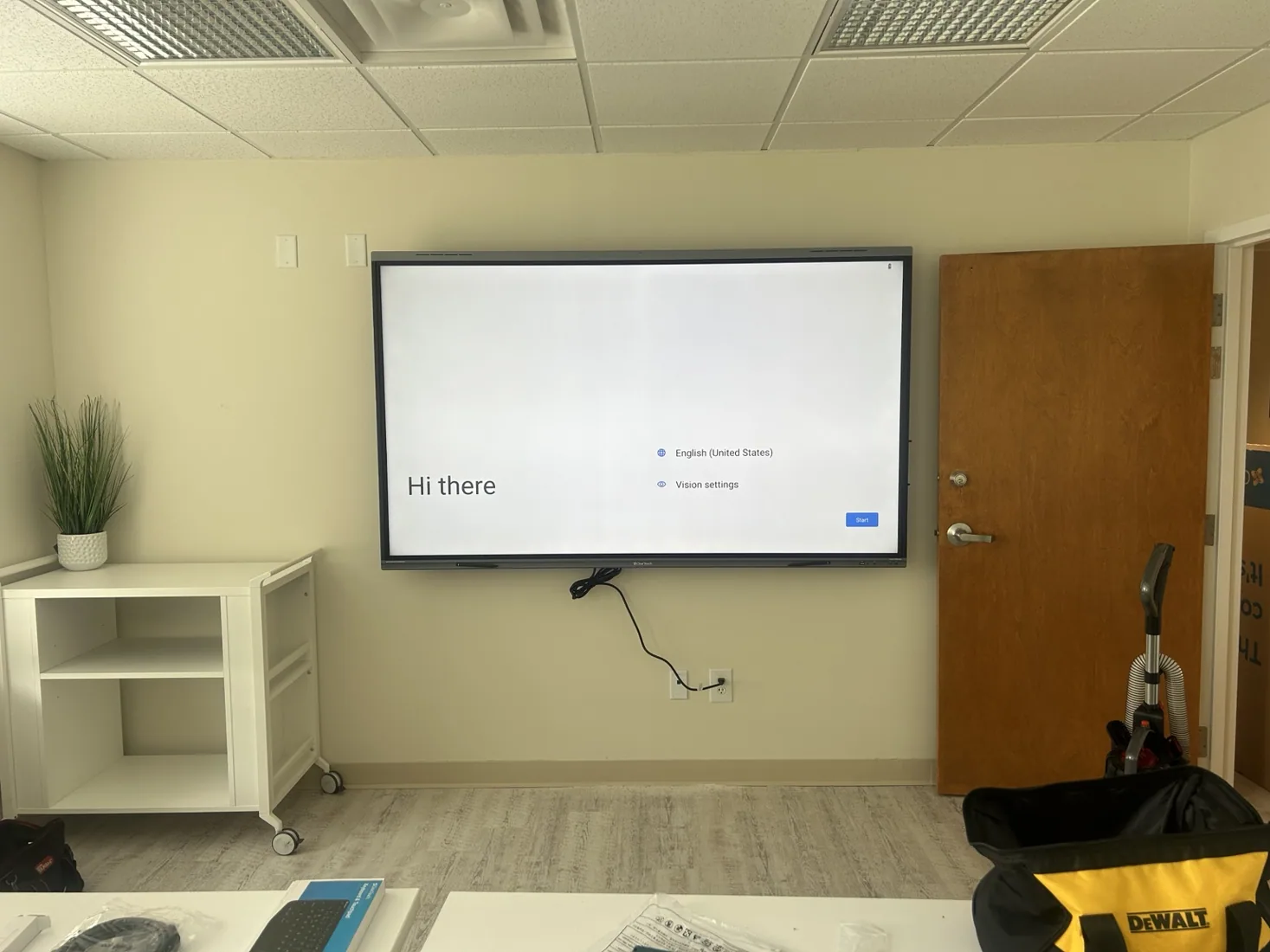 Classroom Interactive Display Setup